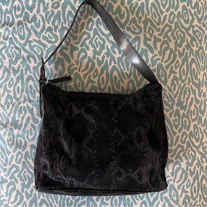 SABINA Genuine Leather Snake Texture Bag